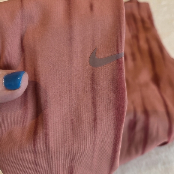 Nike One Dri-FIT Women's Training Leggings Pecan / Rose Clay (FZ7272-634) XS New - Picture 12 of 15